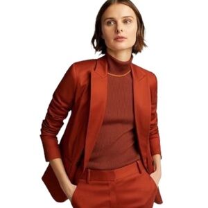 Argent Double Breasted Cotton Blazer